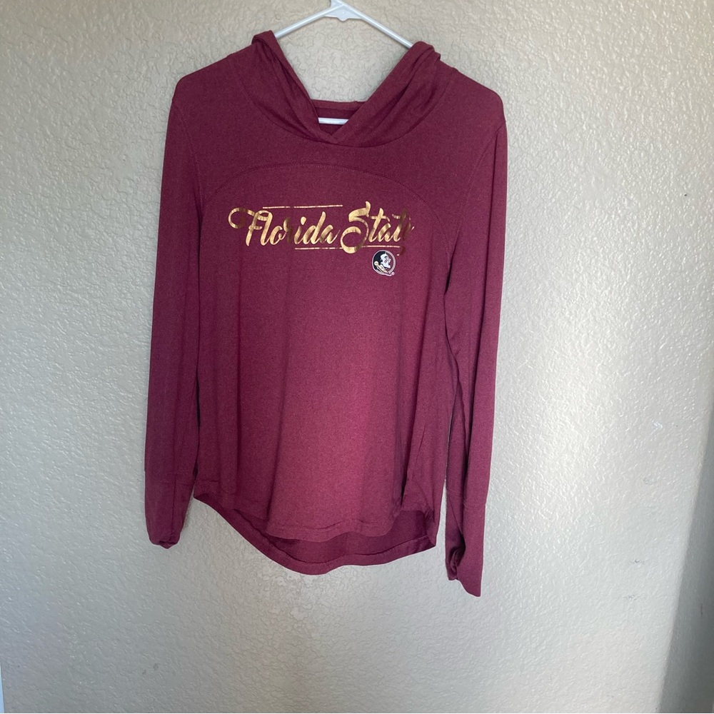 Florida State Seminoles Sweatshirt Hoodie NCAA Long Sleeve Women's Maroon Shirt